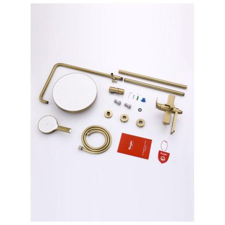 Душевая система Raglo R07.24.03, сатин золотой