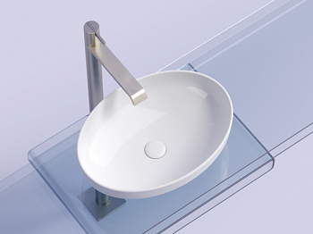 Умывальник чаша накладная овальная Элемент (Element) 502x363x145мм