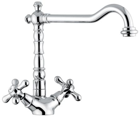 Смеситель Deco Old для кухни, цвет черный-золото, артикул 12617NO