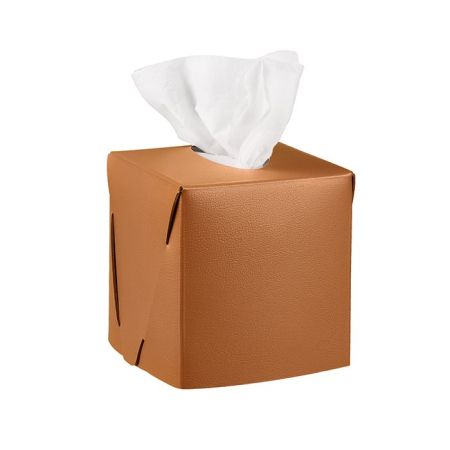 ADJ Салфетница Kleenex, 12x12xH12 см., цвет: коньяк/бордо, артикул 0015.09/30