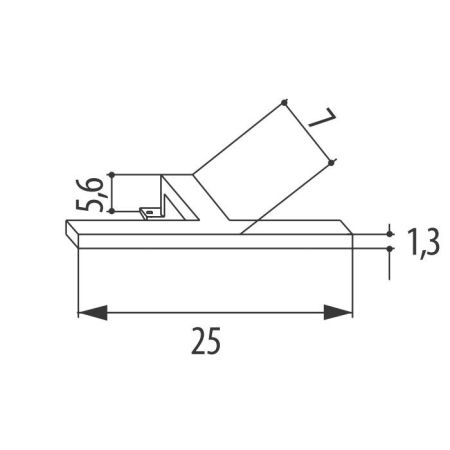 EBAN Enrica Светильник для зеркала, цвет хром, артикул FAPEN025-CR