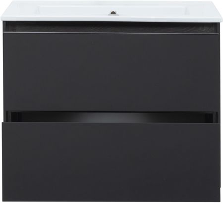 Тумба под раковину Aquanet Милан 80 черный глянец, артикул 00269303