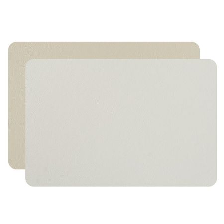 ADJ Плейсмат для рабочего стола, 48x65 см., цвет: белый/панна котта, артикул 1035.10/16