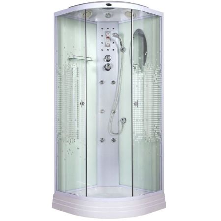 Душевая кабина Niagara NG-3012N 120x120 профиль Белый задняя стенка Белая, артикул 30120154