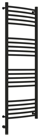 Полотенцесушитель электрический "БОГЕМА 3.0" 1200х400 / МЭМ левый (Матовый чёрный), артикул 31-5802-1240
