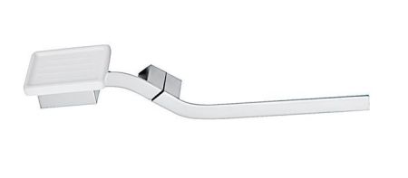 Stil Haus Fluid, полотенцедержатель + керамическая мыльница, цвет хром - белая керамика, артикул FL69(08-BI)