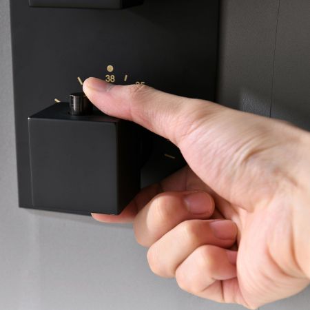 Душевой комплект VSFW-102TMB термостатический встраиваемый, двухрежимный, черный, артикул VSFW-102TMB