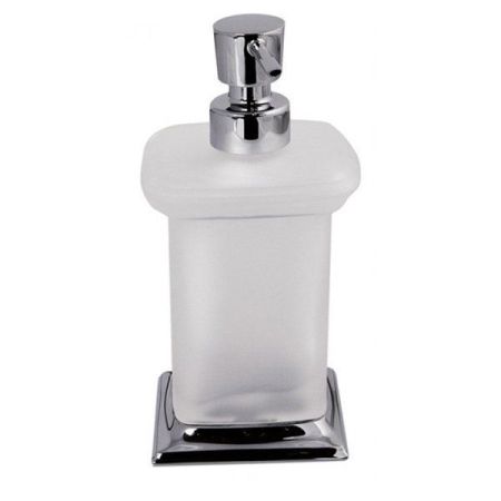 Colombo Portofino Дозатор для жидкого мыла, настольный, цвет: хром/матовое стекло, артикул B9326.CR-VAN