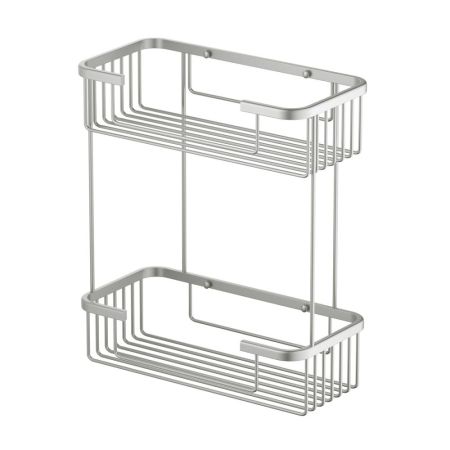 Полка двойная Timo Saona никель (13083/13), артикул 13083/13