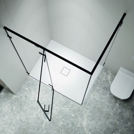 Душевой уголок с распашной дверью на петлях - RGW SV-040B (Прозрачное, 1000x900)