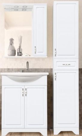 Зеркальный шкаф Style Line Олеандр-2 55/С, белый