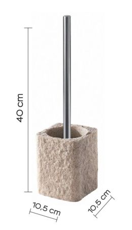 Gedy Aries, напольный ерш, цвет хром - бежевый, артикул AR33(03)