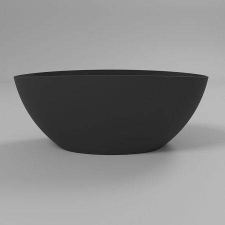 Ванна WHITECROSS Onyx A 160x75 (черный мат) иск. камень, артикул 0204.160075.201