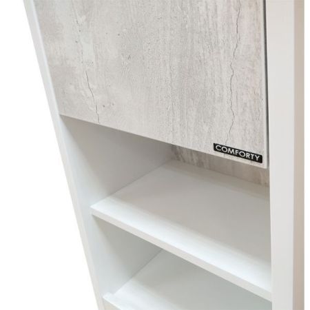 Шкаф пенал Comforty Женева 35 4137139 подвесной Дуб белый, артикул 4137139