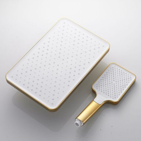 Душевая система Shevanik S4226G, золотой сатин