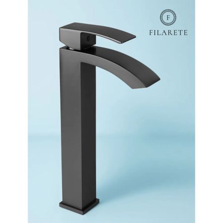 Смеситель для раковины высокий FILARETE Waterfall FL6010BG, графит