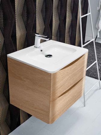 Тумба под раковину Vincea Roberta VMC-1R600WO подвесная W.Oak, артикул VMC-1R600WO