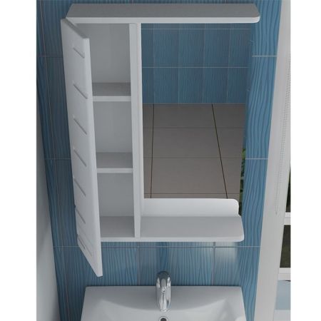 Зеркало со шкафом Vigo Diana 50 L с подсветкой Белое