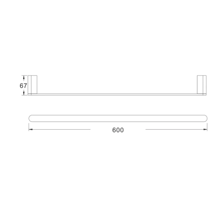 Полотенцедержатель Rose RG1717T, пепельный, артикул RG1717T