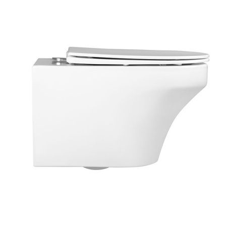 FRANZ D RIMLESS
Безободковый подвесной унитаз с горизонтальным выпуском в стену c легкосъемным сиденьем с функцией микролифт в комплекте  
Тип смыва: Каскадный
Размер: 555*365*355mm  
Артикул: EWC700-124W, артикул EWC700-124W