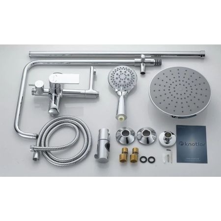 Душевая система Knotlor KN-34, хром, артикул KN-34
