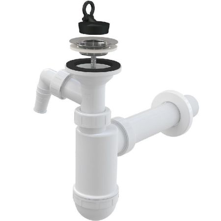 Сифон для раковины Alcaplast A41P Хром, артикул A41P