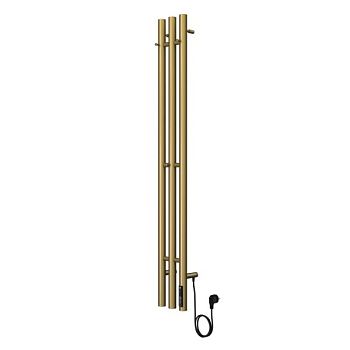 Полотенцесушитель электрический Terminus Стойка TRES круг 120, золото арт