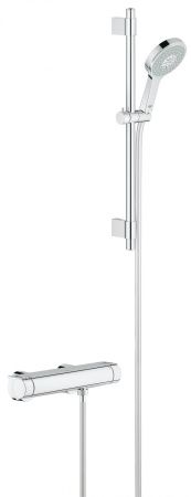 Термостатический смеситель для душа GROHE Grohtherm 2000 с душевым гарнитуром, хром (34281001) Термостатический смеситель для душа GROHE Grohtherm 2000 с душевым гарнитуром, хром (34281001)