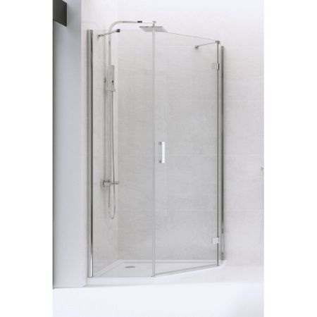 Душевое ограждение NEW TRENDY NEW AZURA L (R) 100x80x195 K-0561 (хром)