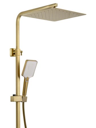 Душевая система WONZON & WOGHAND CUBE 2.0, Брашированное золото (WW-88047068-BG), артикул WW-88047068-BG