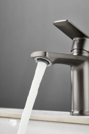 Смеситель для раковины HAIBA цвет: оружейная сталь (HB10719-3), артикул HB10719-3