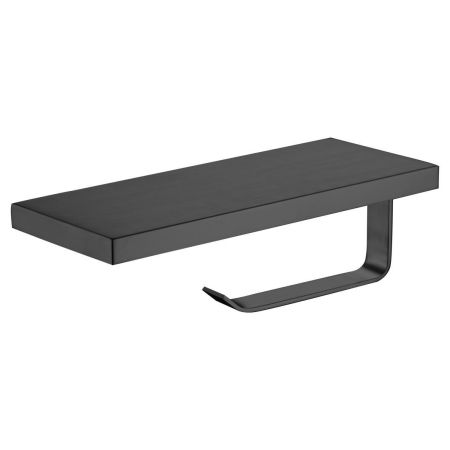 Держатель для туалетной бумаги с полкой WONZON & WOGHAND, Черный матовый (WW-V2801-MB), артикул WW-V2801-MB