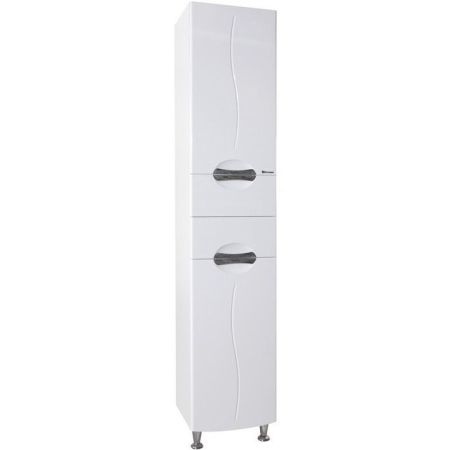 Шкаф пенал Bellezza Глория 40 L 4629505122015 с бельевой корзиной L Белый, артикул 4629505122015