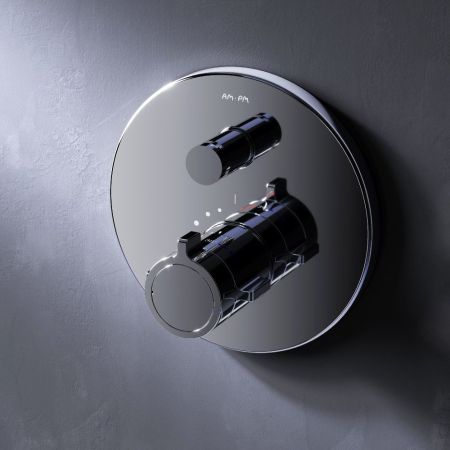 F85A45600 X-Joy Смеситель встроенный с ТМС на 2 потребителя, хром, артикул F85A45600