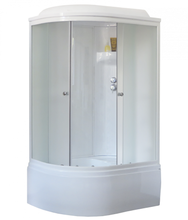 Душевая кабина Royal Bath RB 8120BK6-WC (белое/матовое) правая, артикул RB8120BK6-WC-R