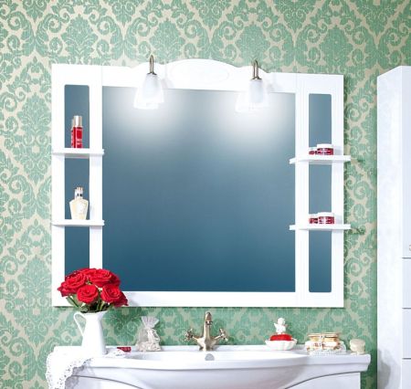 Комплект мебели для ванной Бриклаер АННА 120, белый, артикул АННА 120