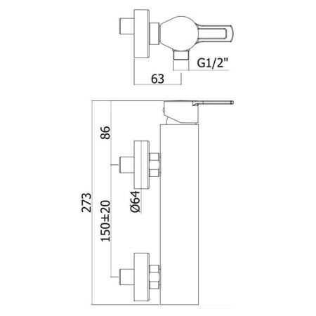 Смеситель для душа Paffoni Ringo RIN168RNO черный матовый, артикул RIN168RNO