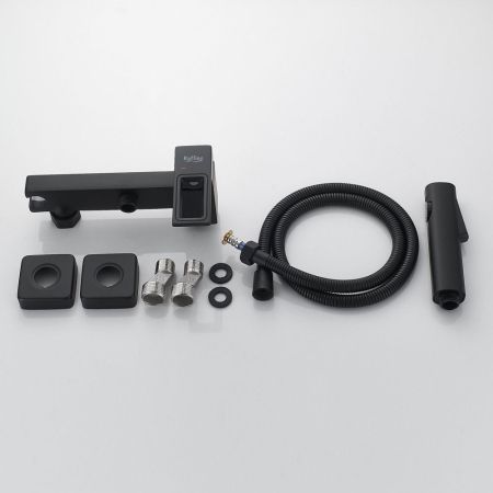 Гигиенический душ со смесителем Raffine F0596H-1, черный