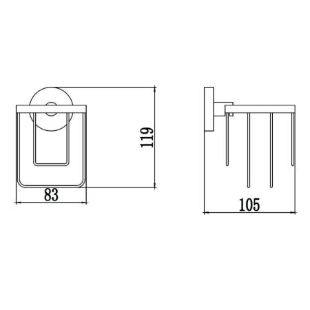 Держатель для освежителя воздуха Savol S-008733, хром, артикул S-008733