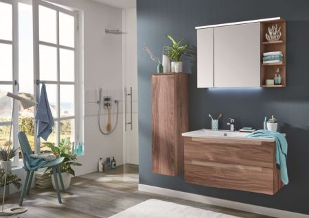 Комплект мебели Puris Purefaction, 900 мм правый, цвет дуб чарлстон, артикул Purefaction900R(676/180)