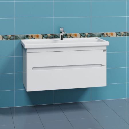 Тумба для умыв. "Лондон-100" 2 ящ, подвес. (ум. Фостер 100), артикул 224040