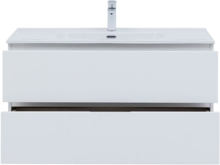 Мебель для ванной Aquanet Алвита New 100 2 ящика, белый матовый, артикул 00274205