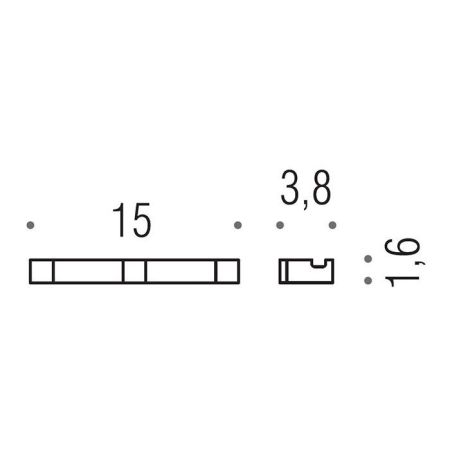 Colombo MiniQ Крючок тройной, цвет: графит матовый, артикул CD137.GM
