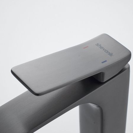 Смеситель для раковины Shevanik S4001T, оружейная сталь, артикул S4001T