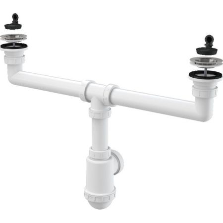 Сифон для кухонной мойки Alcaplast A449-DN50/40 Белый, артикул A449-DN50/40