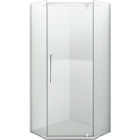 Душевой уголок Erlit ER10109V 90x90 профиль Матовый хром стекло прозрачное