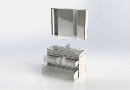 Мебель для ванной Aquanet Бруклин 100 белый, артикул 00207800