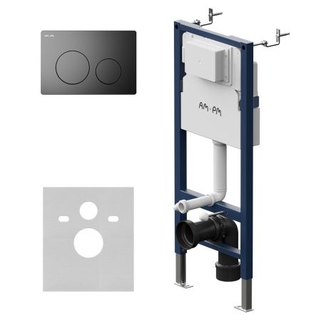 I012709.0138 PrimeFit инсталляция для подвесного унитаза с клавишей PrimeFit L, мат.черный, артикул I012709.0138