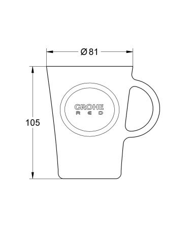 Набор чашек GROHE Red (4 шт) (40432000)