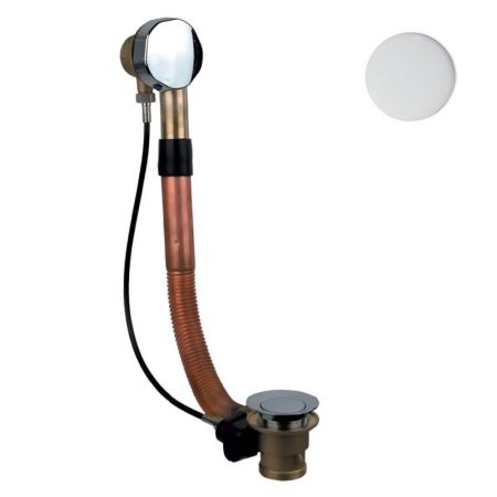 Слив-перелив для ванны полуавтомат Webert AC0035740, белый, артикул AC0035740